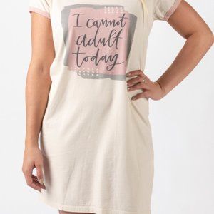 Night Shirt - I Cannot Adult Today S/M NWT
